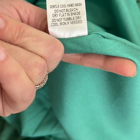 THML Magdalena Green Floral Print Midi Dress small - Picture 14 of 16